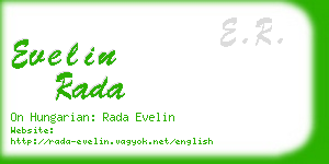 evelin rada business card